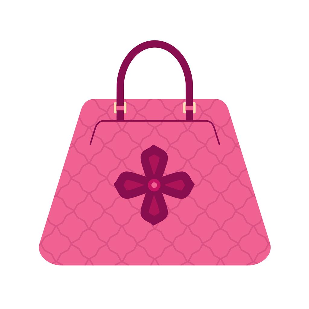 Handbag Flat Multicolor Icon