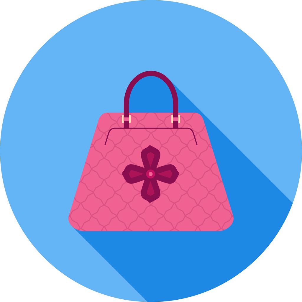 Handbag Flat Shadowed Icon