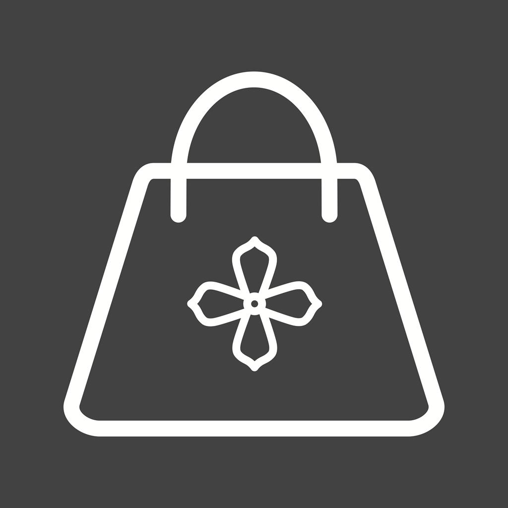 Handbag Line Inverted Icon