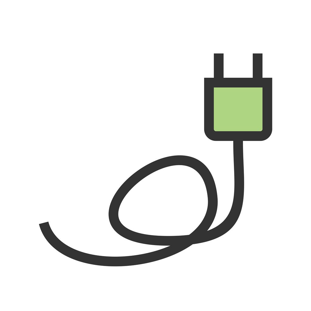 Charger Line Filled Icon - IconBunny