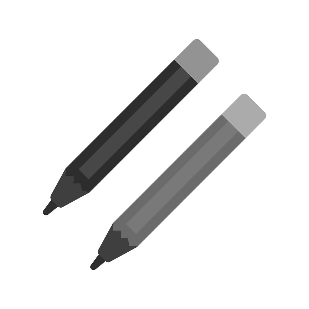 Eye pencils Greyscale Icon