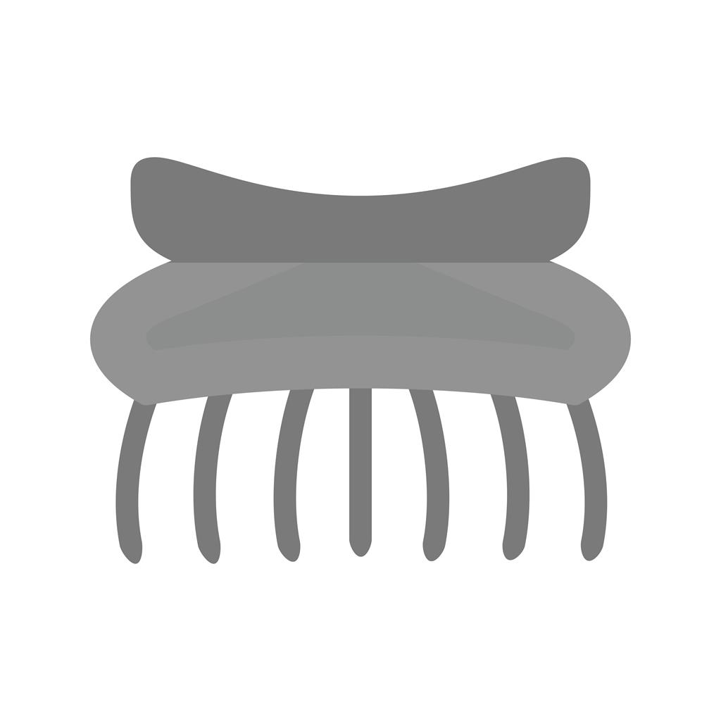 Hair Clip I Greyscale Icon