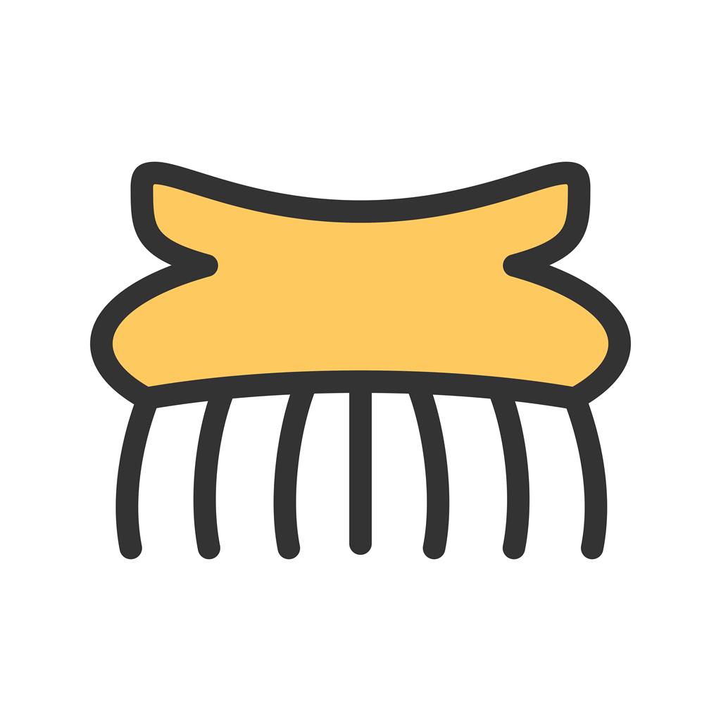 Hair Clip I Line Filled Icon