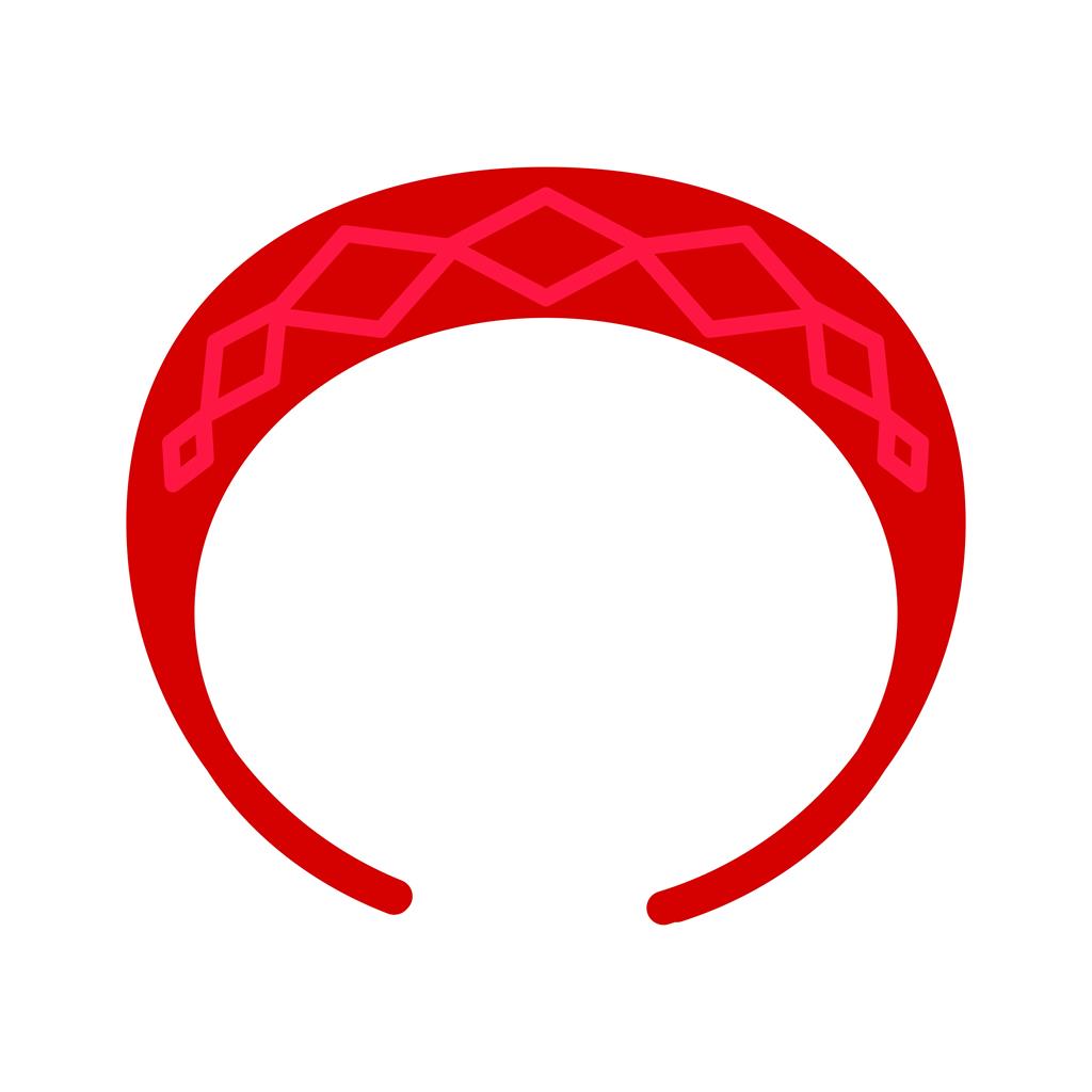 Hair Band Flat Multicolor Icon