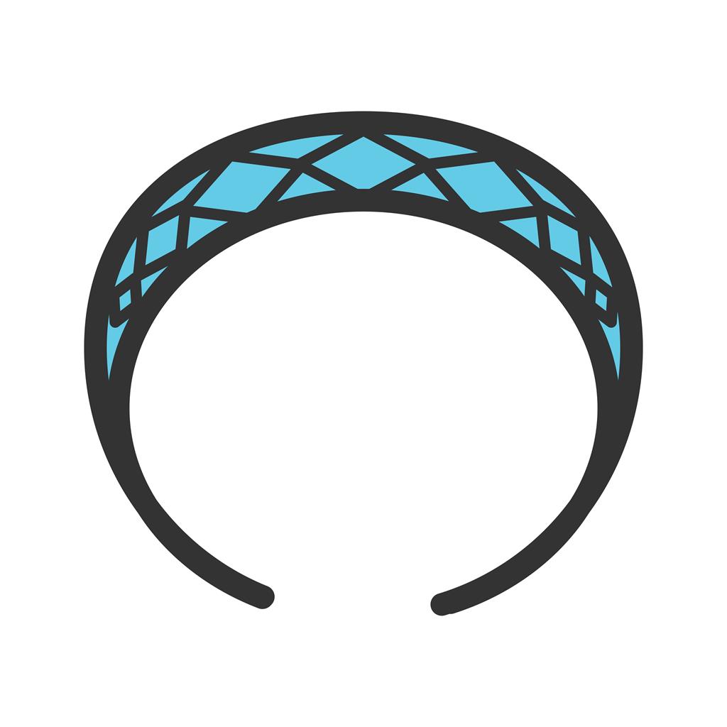 Hair Band Line Filled Icon