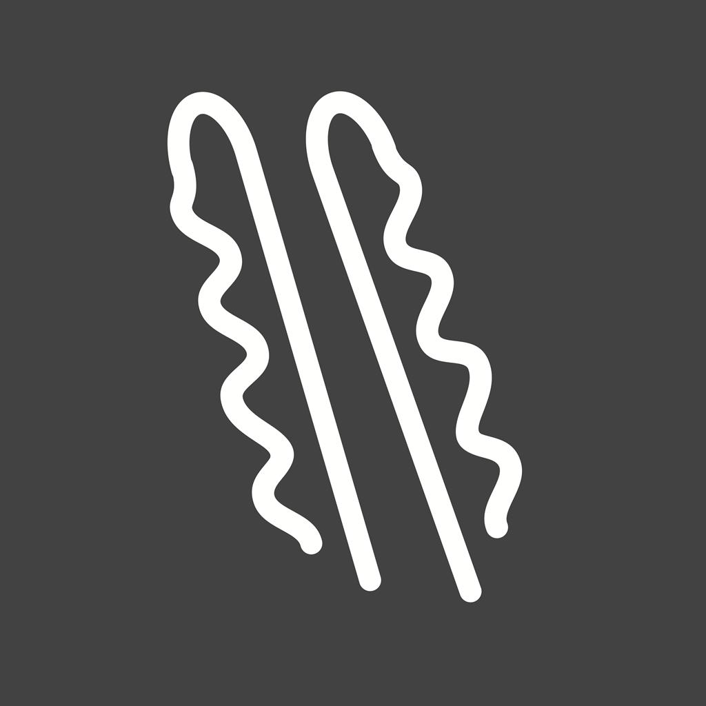 Bobby Pins Line Inverted Icon