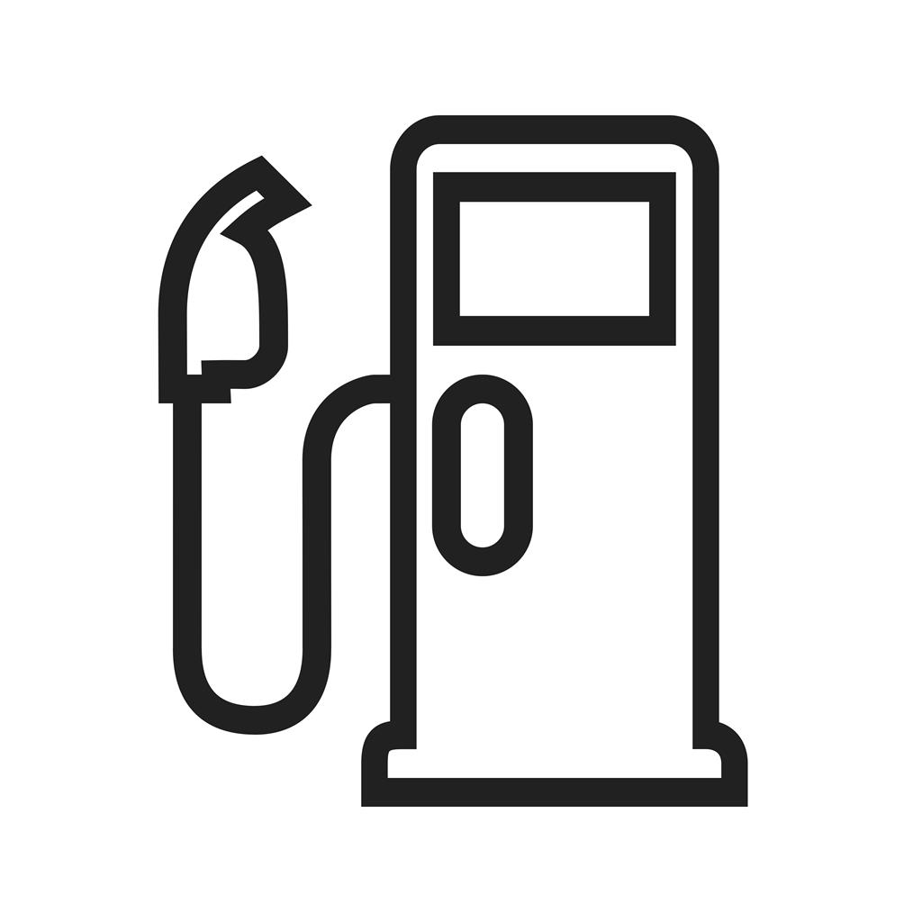 Gas Station/Petrol Station Line Icon - IconBunny