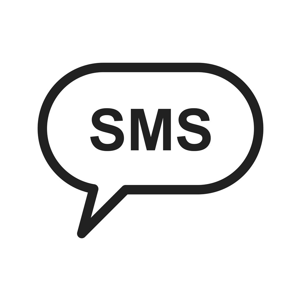 SMS Bubble Line Icon