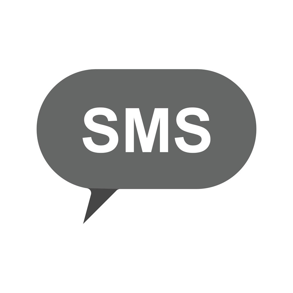 SMS Bubble Greyscale Icon