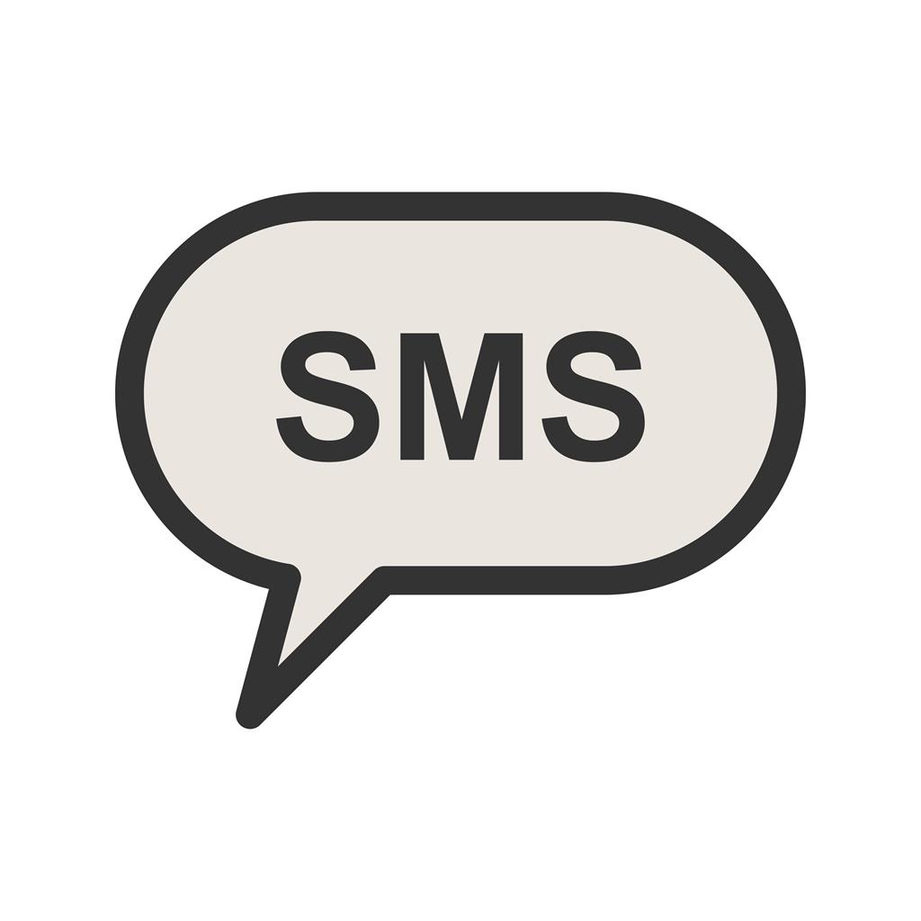 SMS Bubble Line Filled Icon