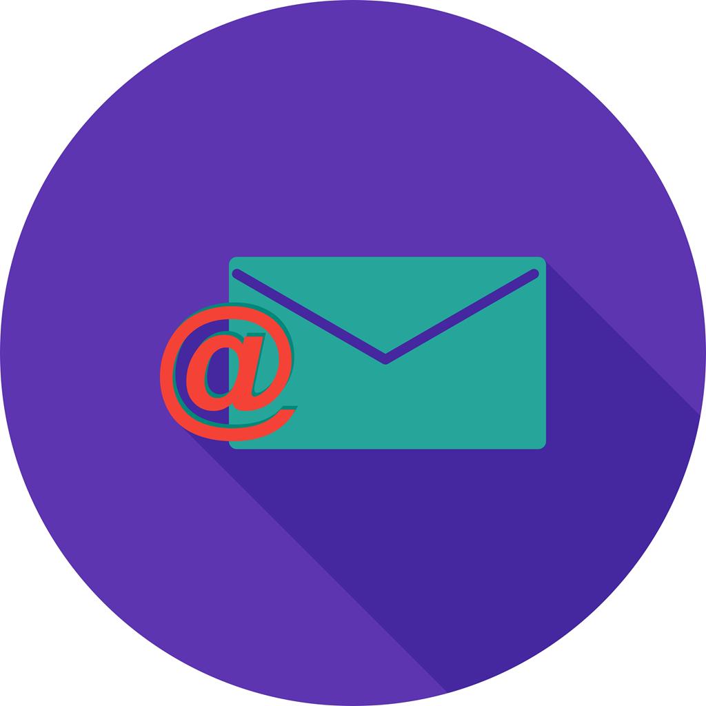 Email I Flat Shadowed Icon