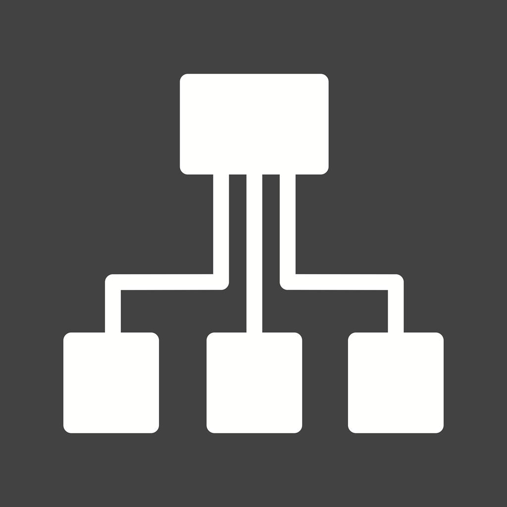 Network II Glyph Inverted Icon