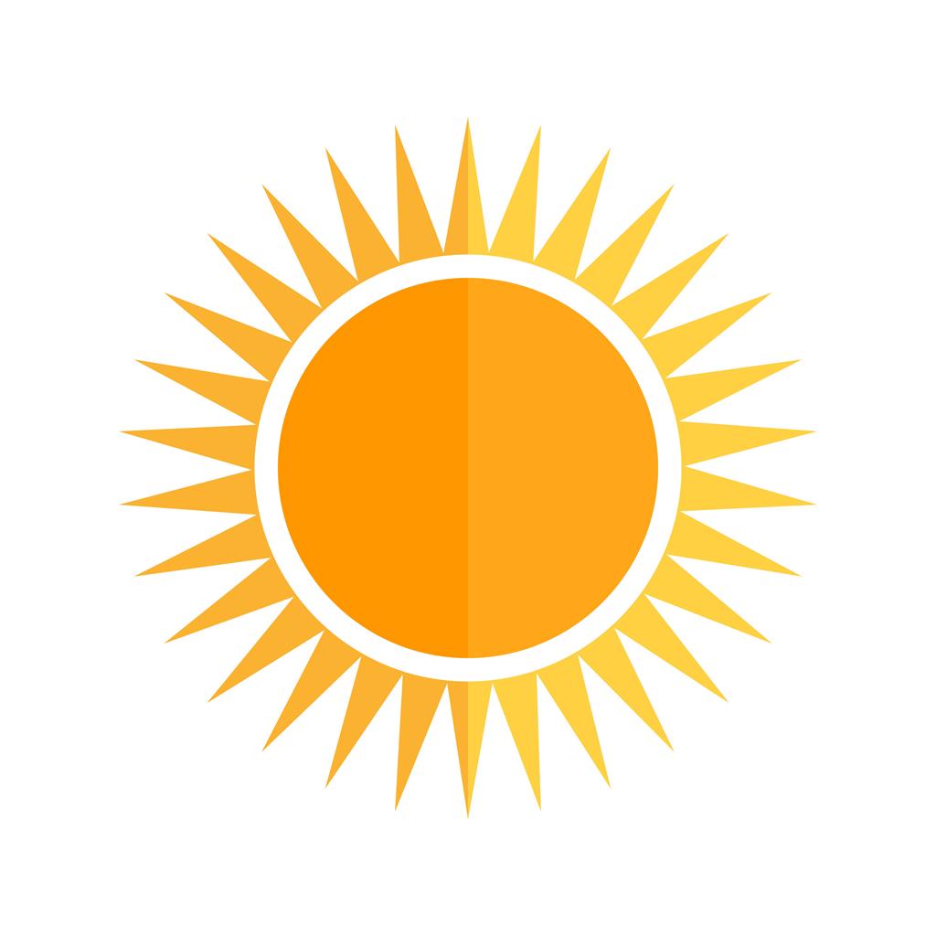 Sun Flat Multicolor Icon - IconBunny
