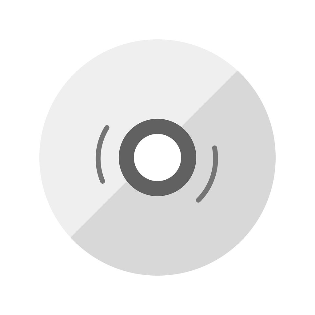 Disc Greyscale Icon