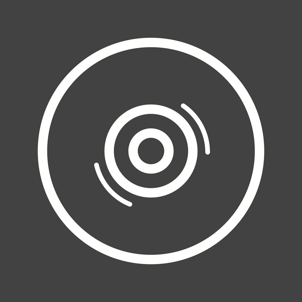 Disc Line Inverted Icon