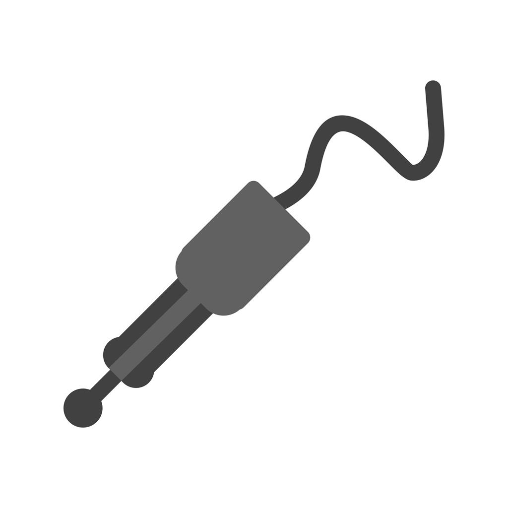Connector Pin Greyscale Icon