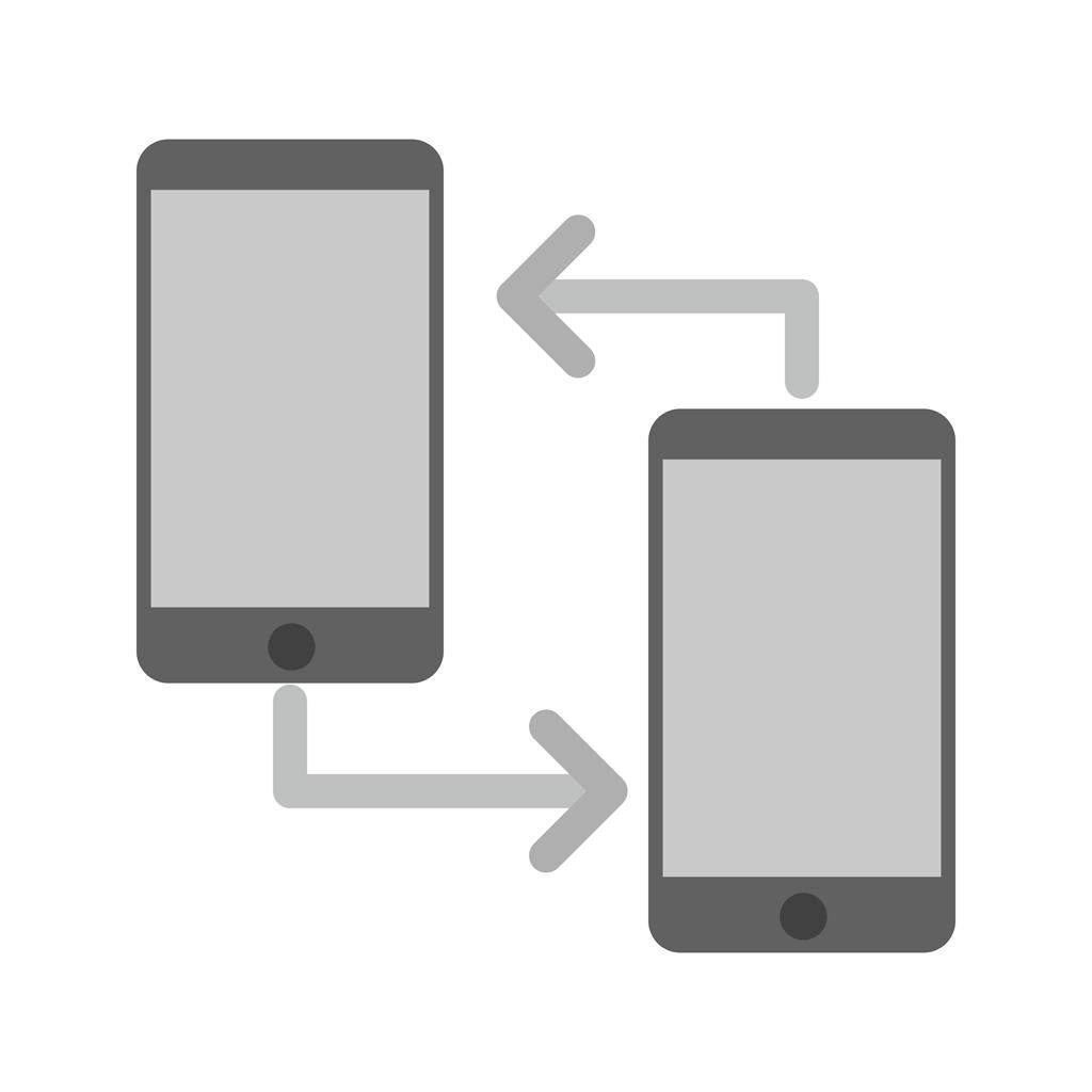 Connected Mobiles I Greyscale Icon