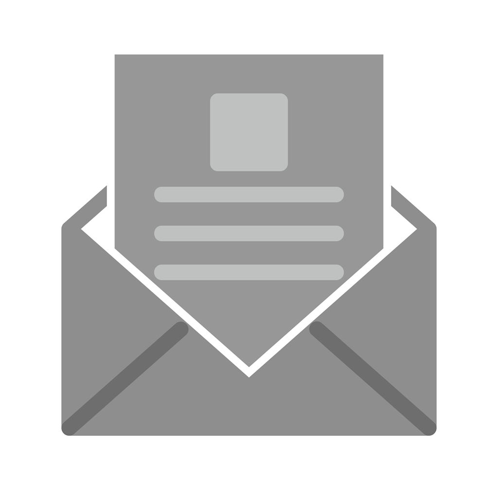 Read Mail Greyscale Icon