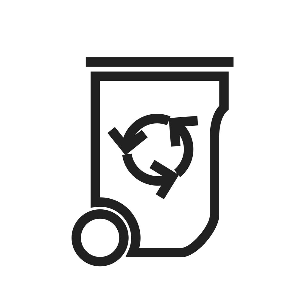 Recycle Bin Line Icon - IconBunny
