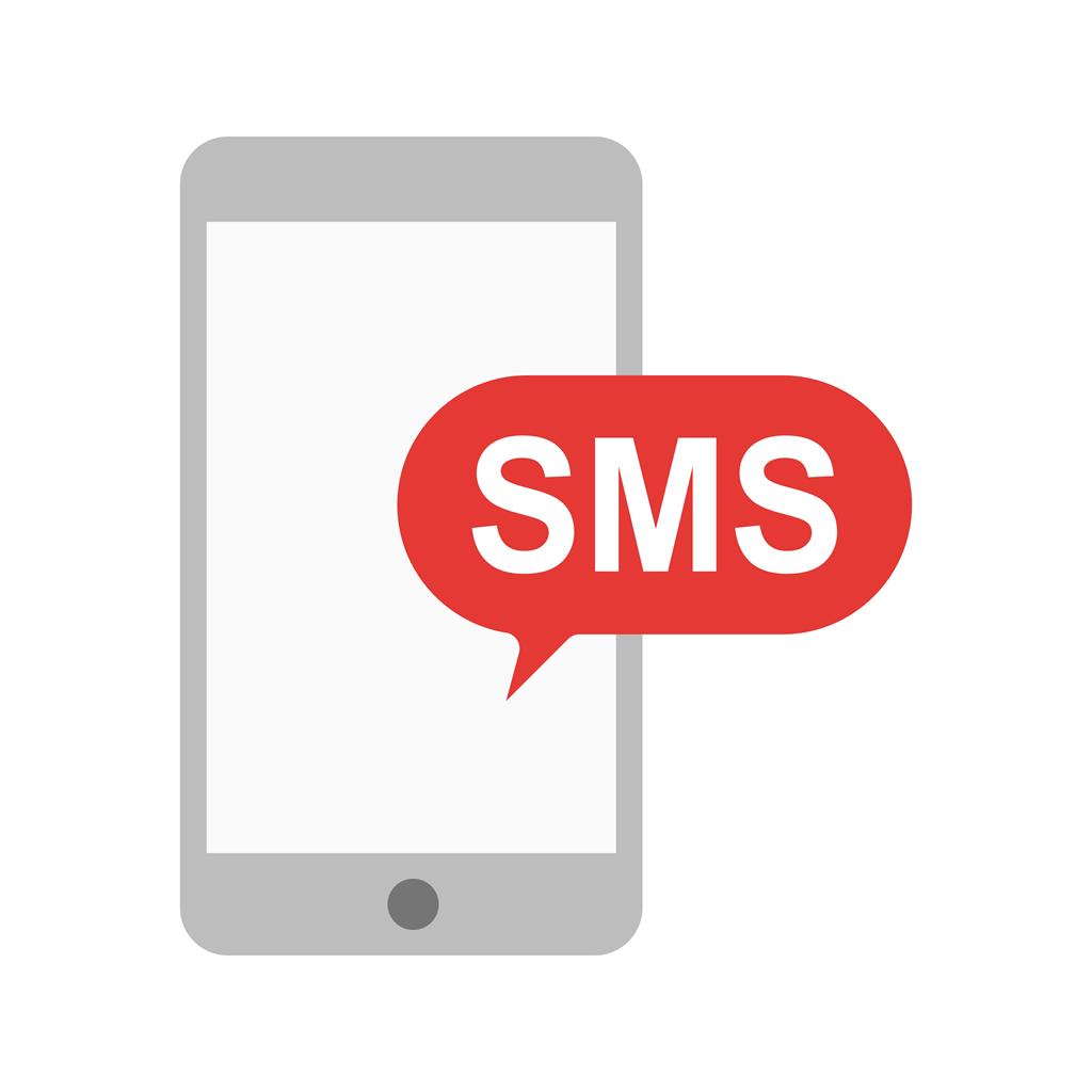 SMS Notification Flat Multicolor Icon