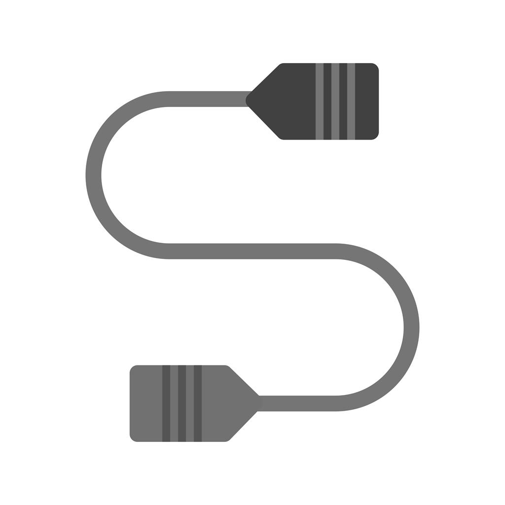 Connector Wire Greyscale Icon
