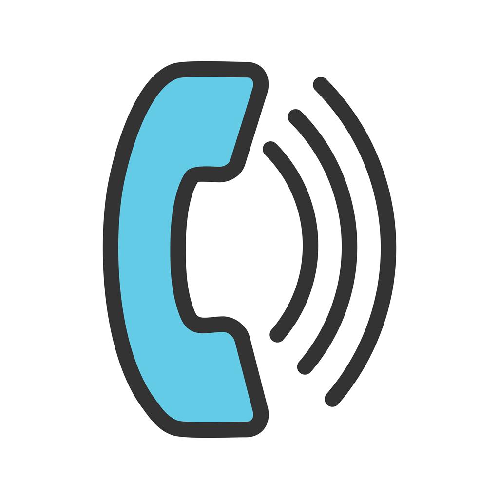 On-going Call Line Filled Icon