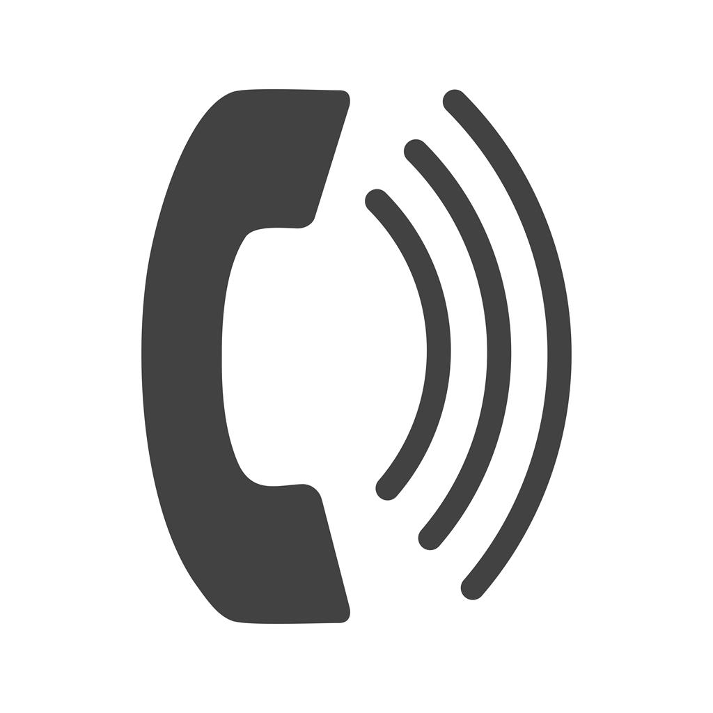 On-going Call Glyph Icon