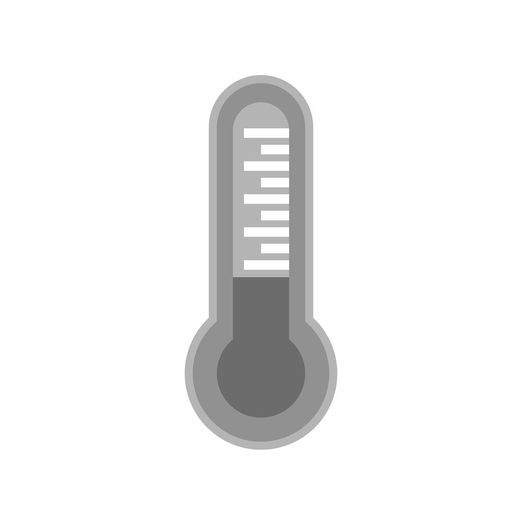 Temperature Greyscale Icon - IconBunny