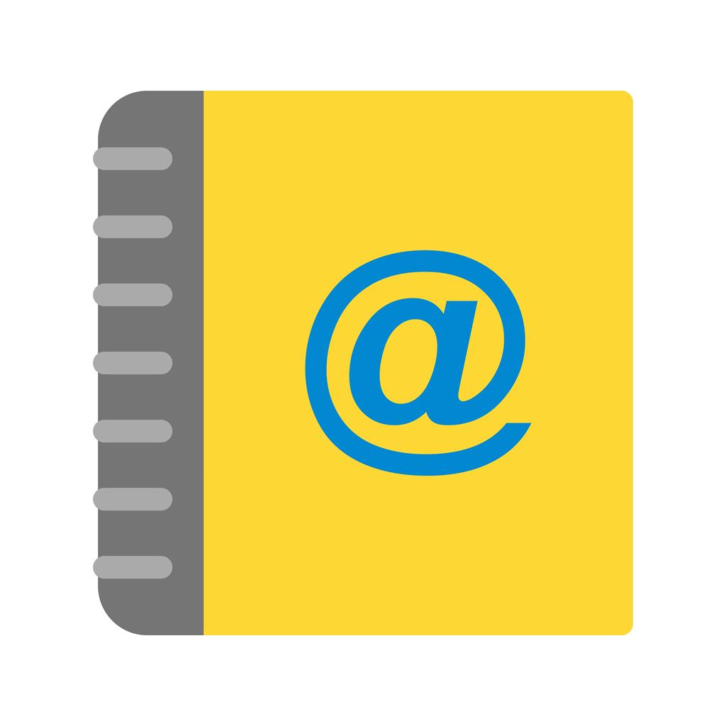 Online Contact Flat Multicolor Icon