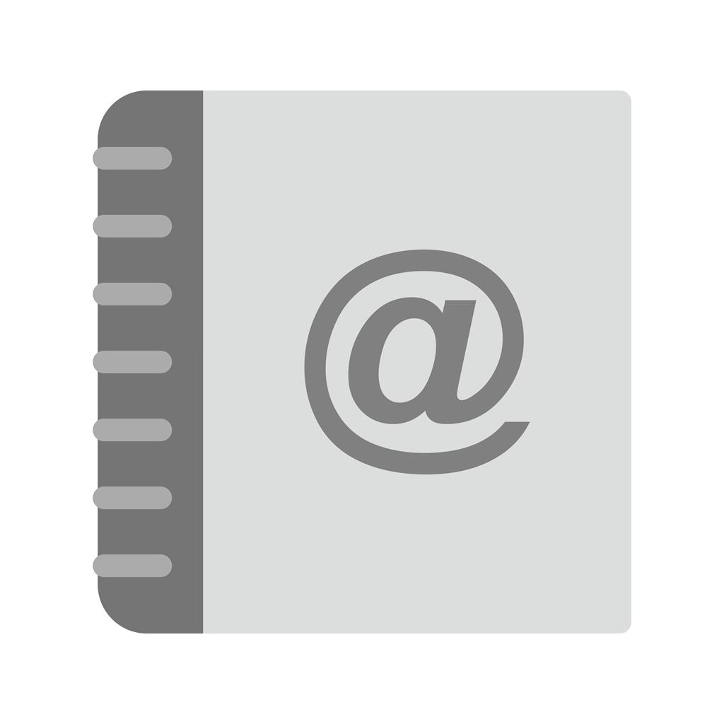 Online Contact Greyscale Icon