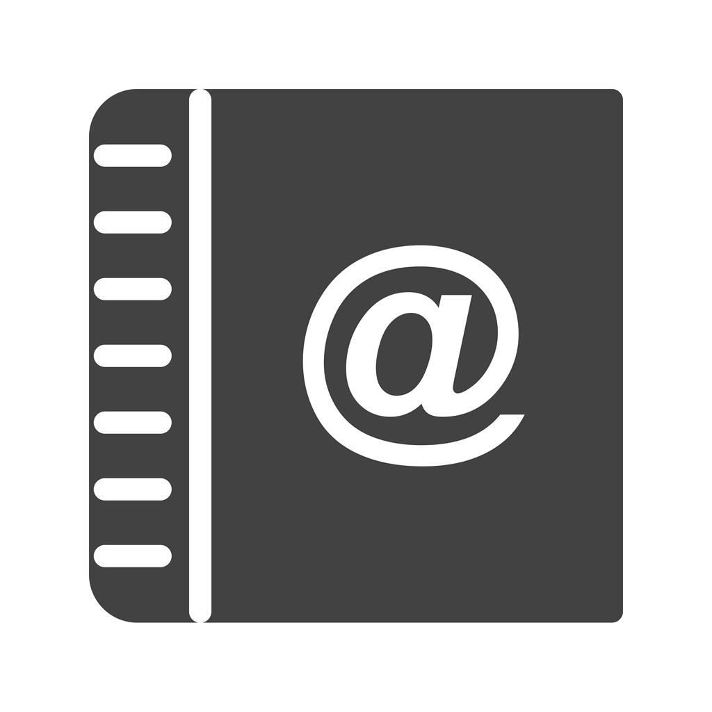 Online Contact Glyph Icon