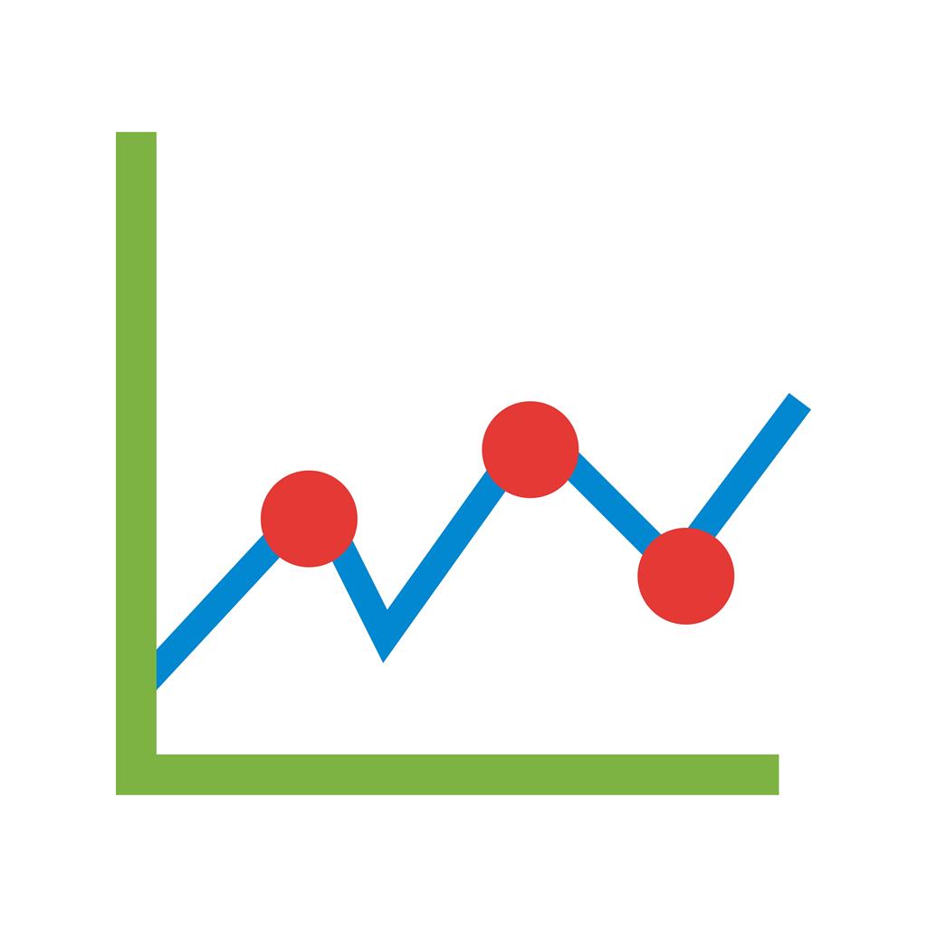 Statistical Graph Flat Multicolor Icon