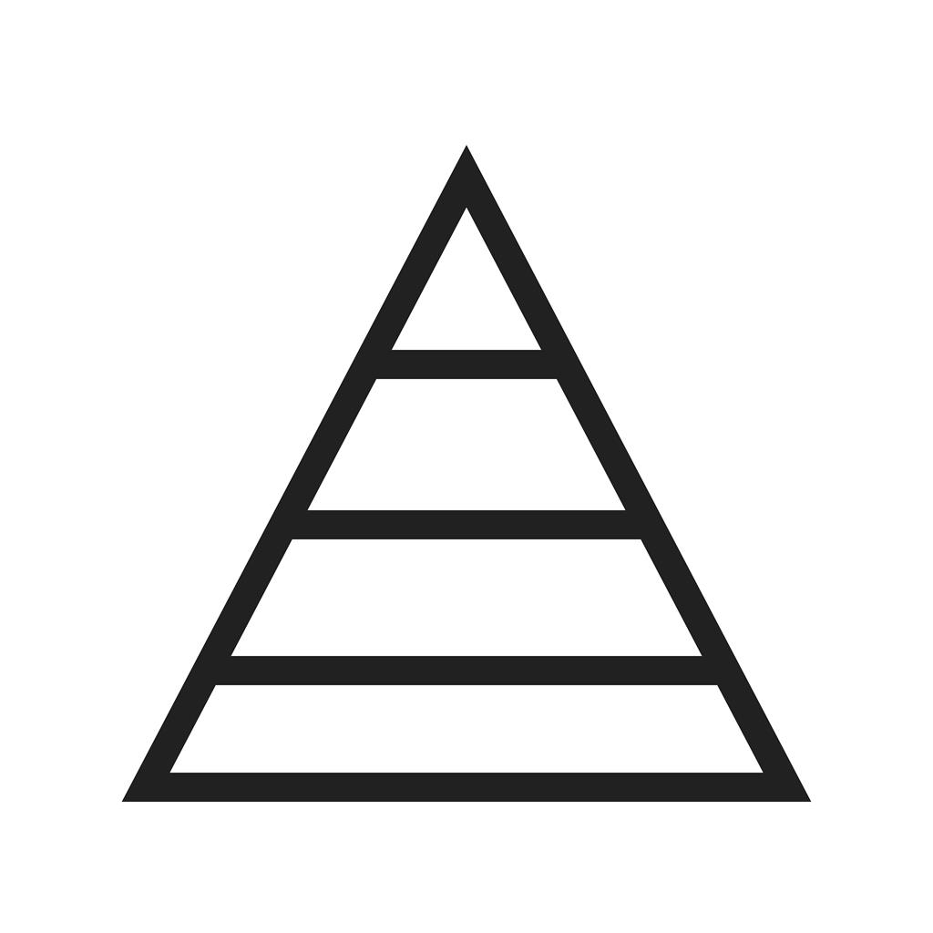Pyramid Graph Line Icon