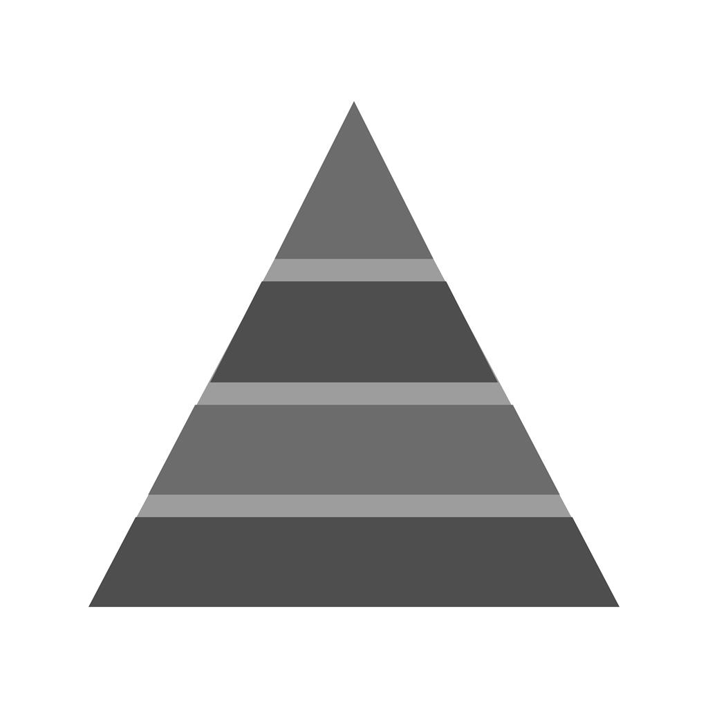 Pyramid Graph Greyscale Icon
