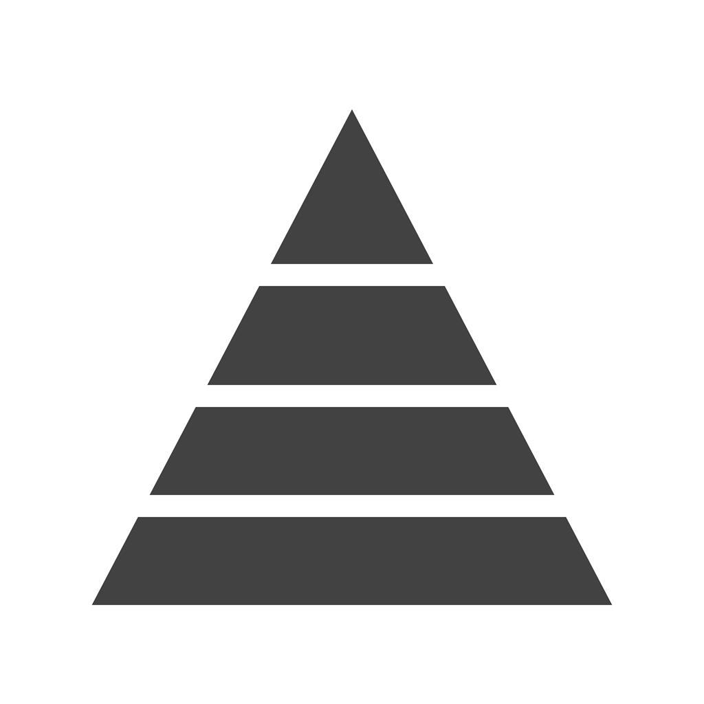 Pyramid Graph Glyph Icon