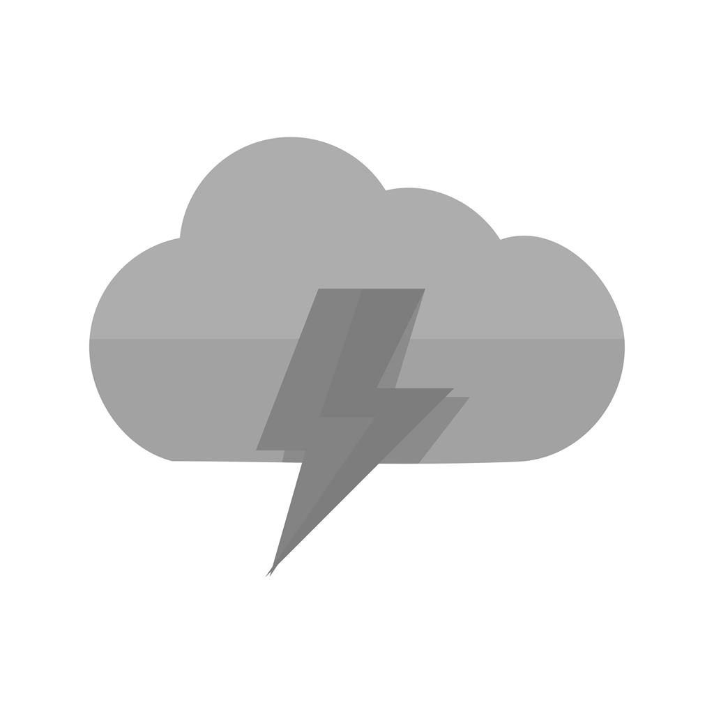 Cloud Greyscale Icon - IconBunny