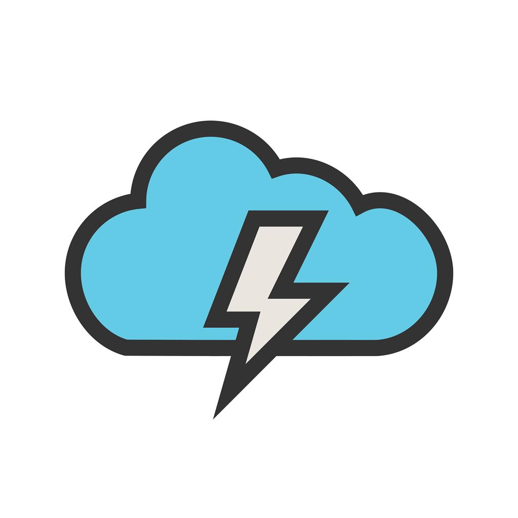 Cloud Line Filled Icon - IconBunny