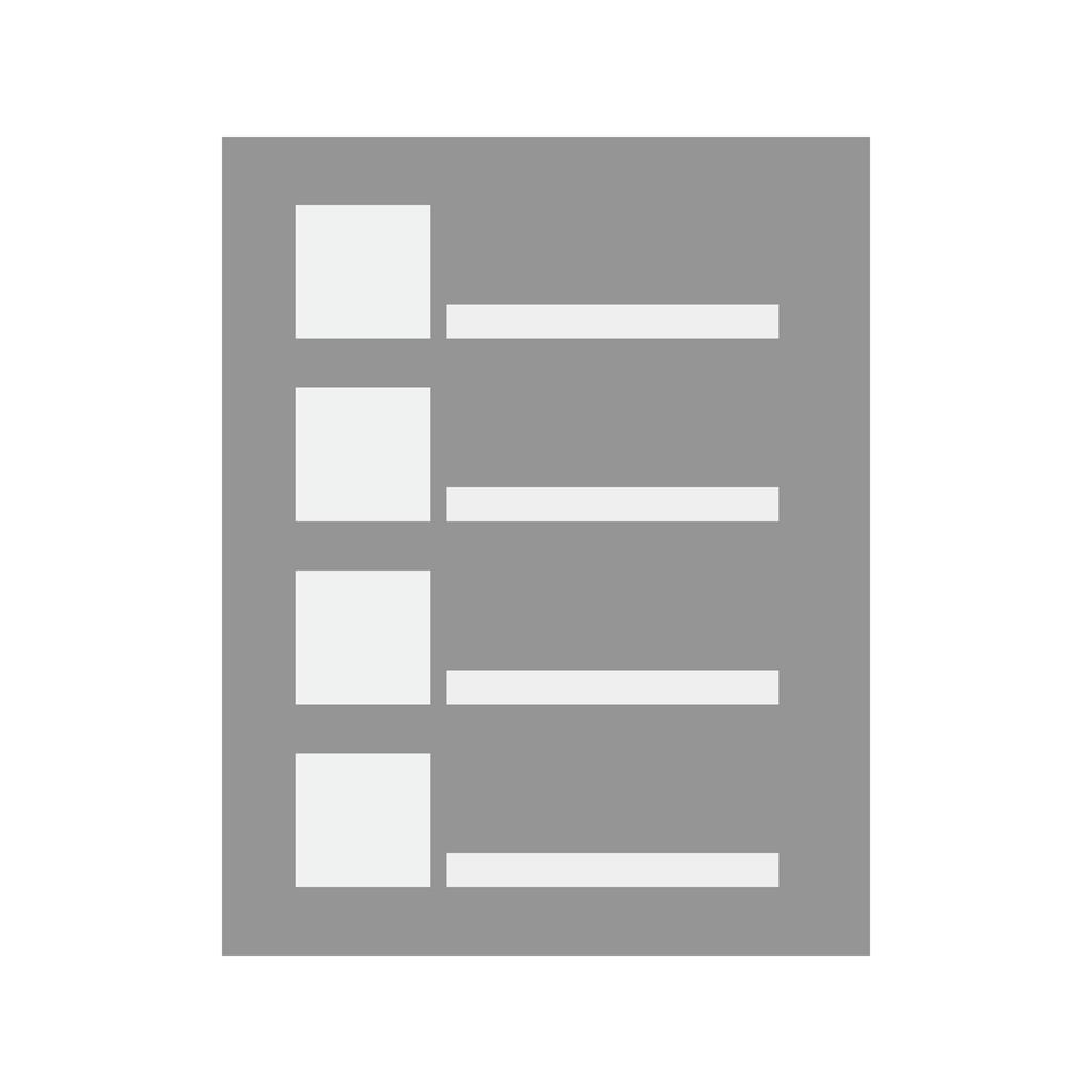 Tasks List Greyscale Icon