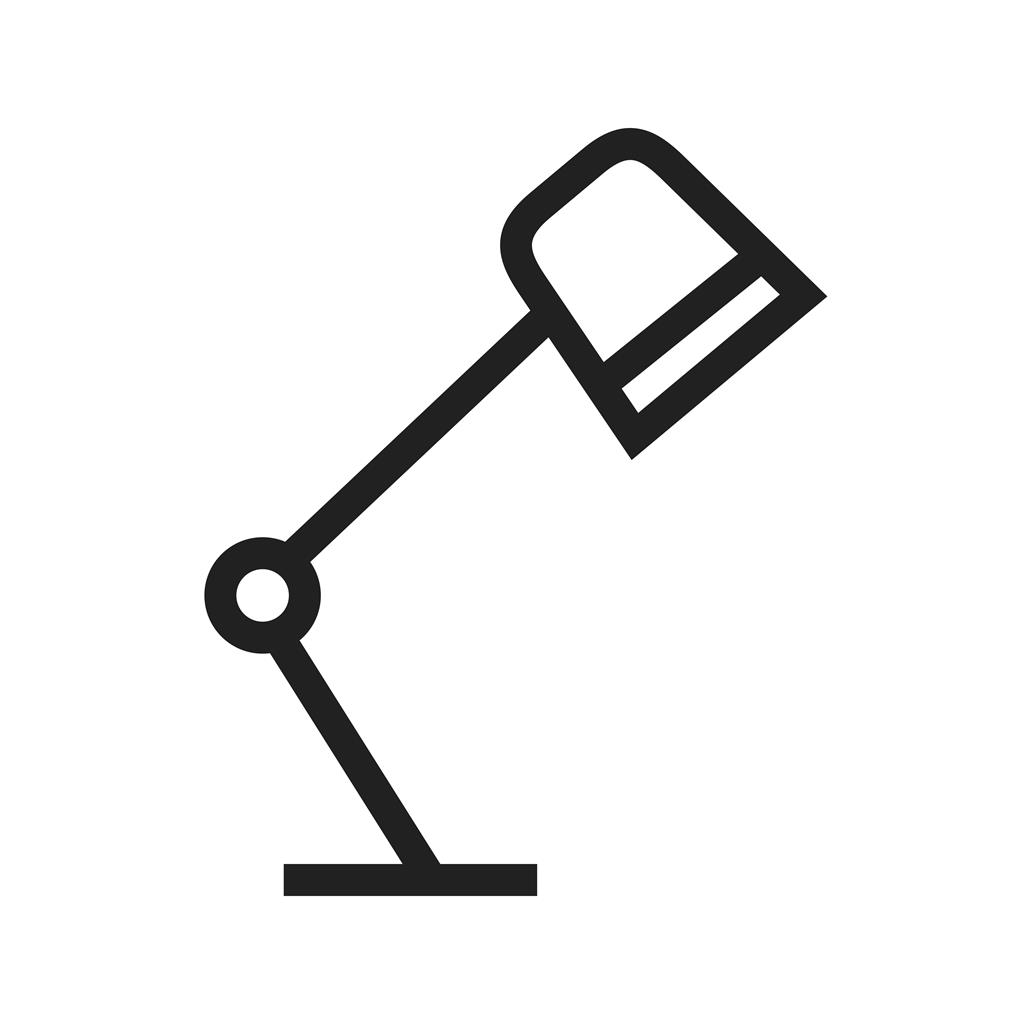 Office Lamp Line Icon