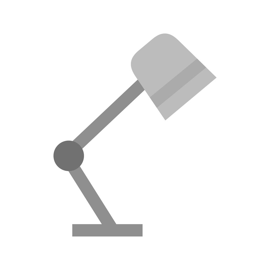 Office Lamp Greyscale Icon