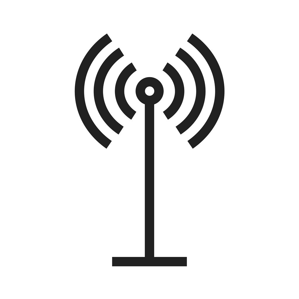 Antenna Line Icon - IconBunny