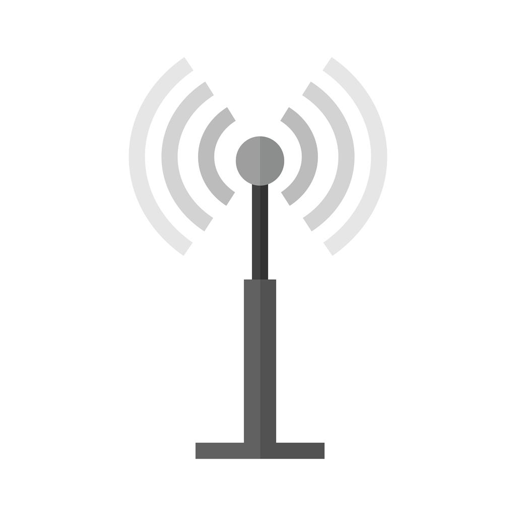 Antenna Greyscale Icon - IconBunny