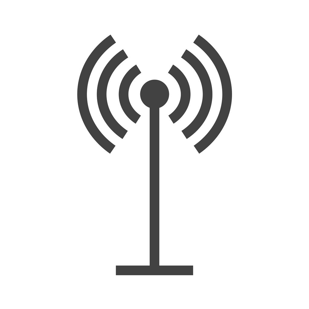 Antenna Glyph Icon - IconBunny