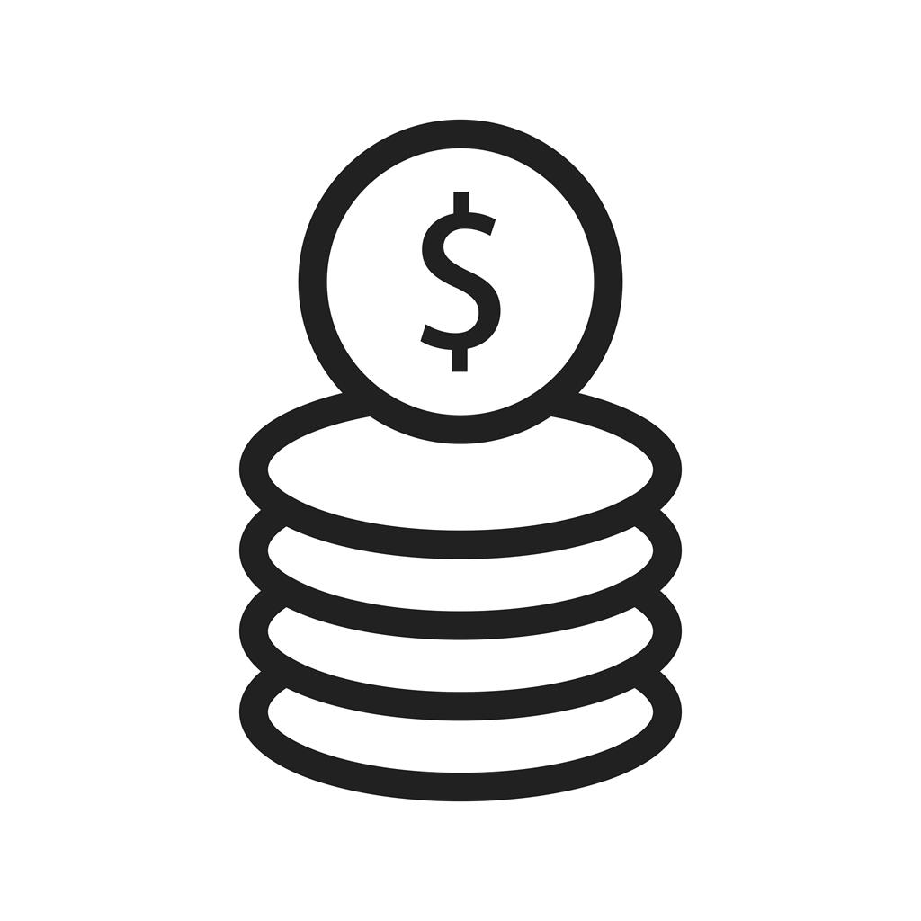 Coins Line Icon