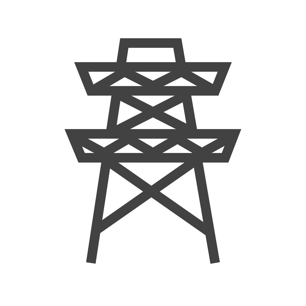 Electricity Tower Glyph Icon - IconBunny