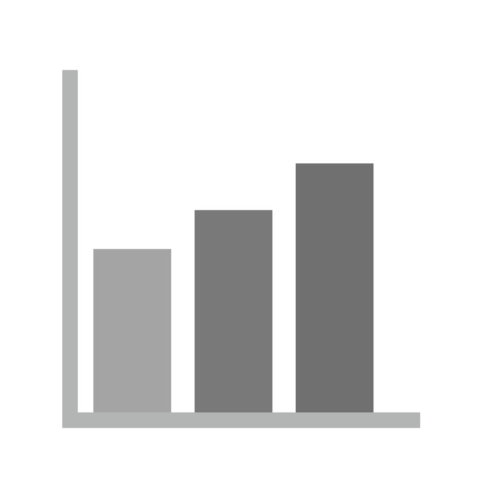 Bar Chart Greyscale Icon
