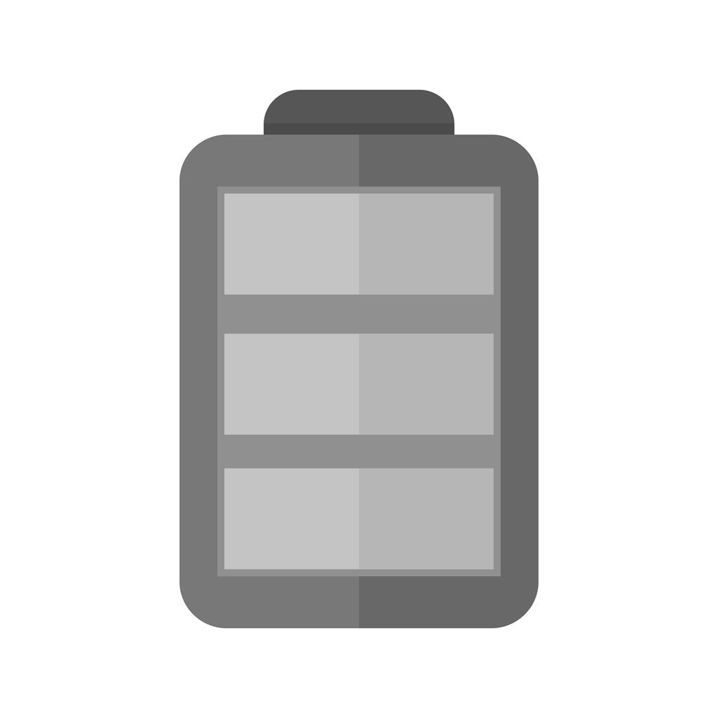 Charging cell Greyscale Icon - IconBunny