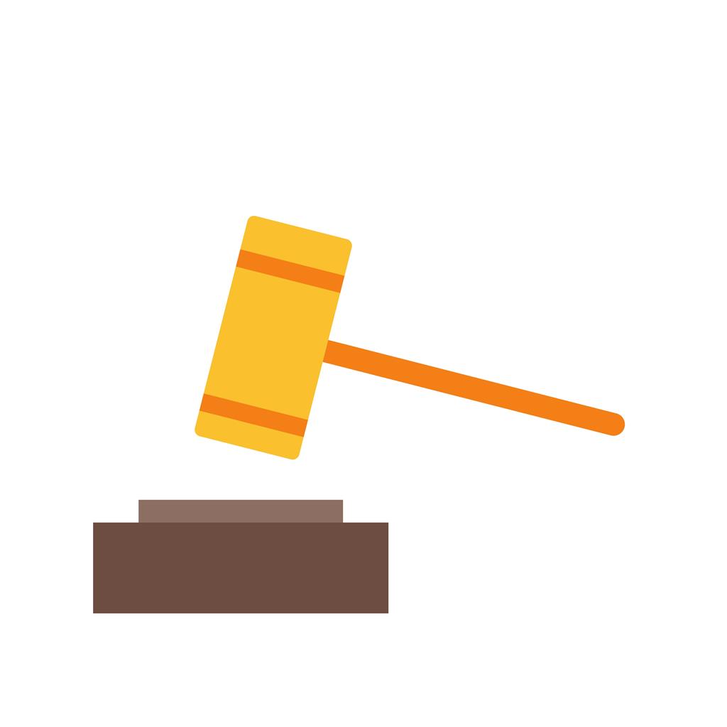 Business Law Flat Multicolor Icon