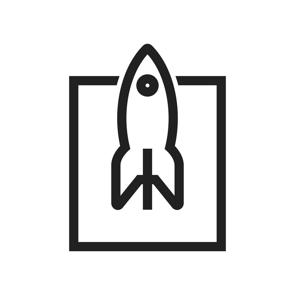 Business Launch Line Icon