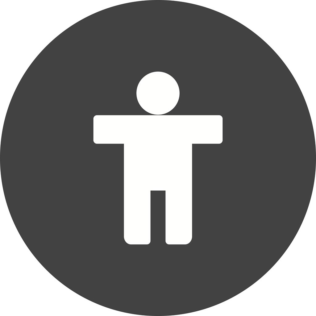 Accessibility Flat Round Icon